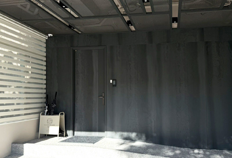 藍鯨隔音x右紘家居-美學鑑賞 展示中心 原石A義大利瓷板玄關門