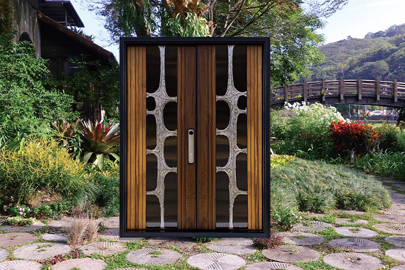 藍鯨-H4湖玉 雙開別墅大門