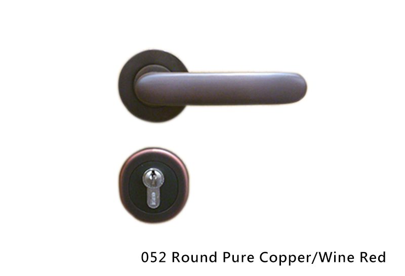 052-Round Pure Copper-Wine Red