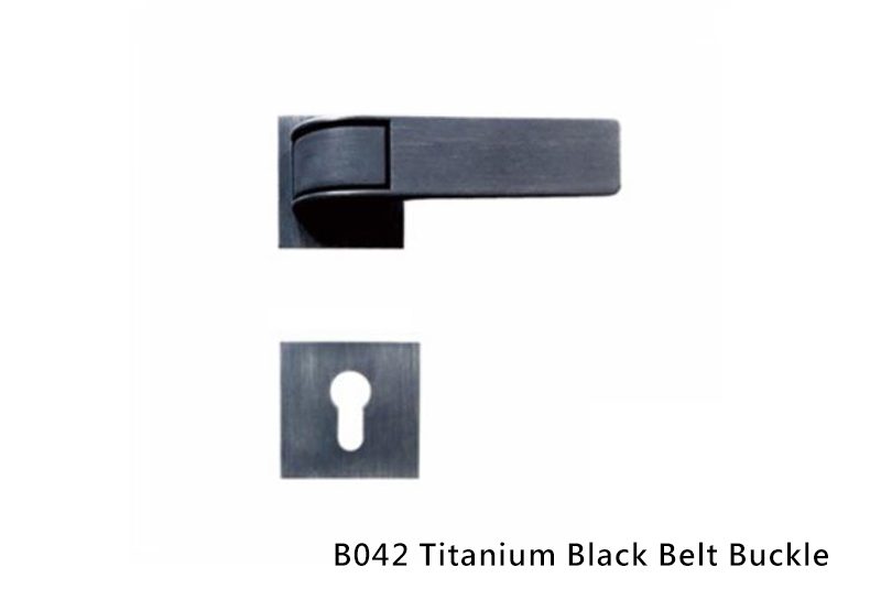 B042-Titanium Black Belt Buckle