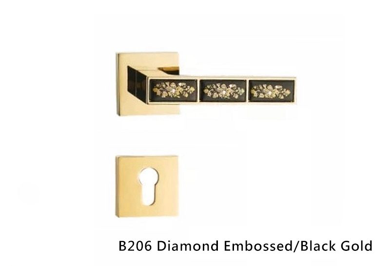 B206-Diamond Embossed-Black Gold
