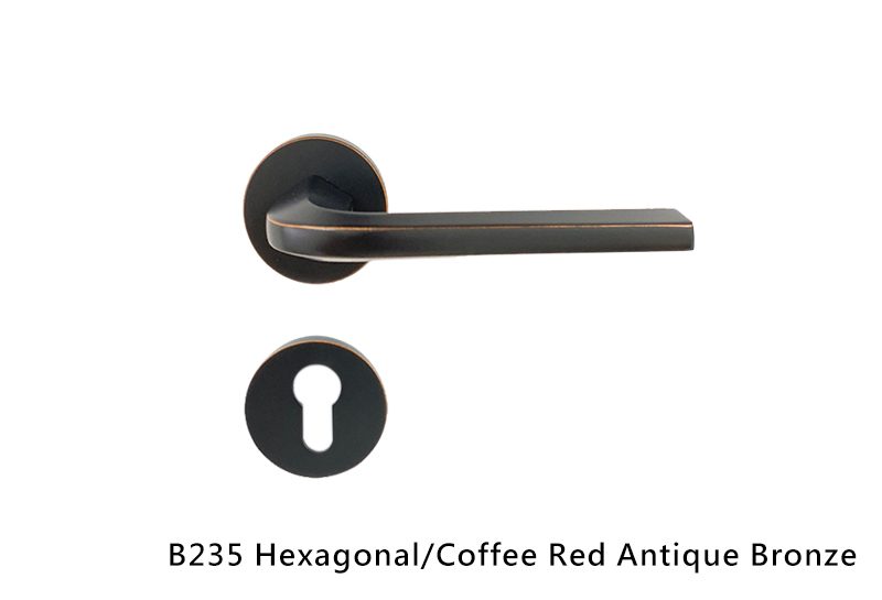 B235-Hexagonal-Coffee Red Antique Bronze