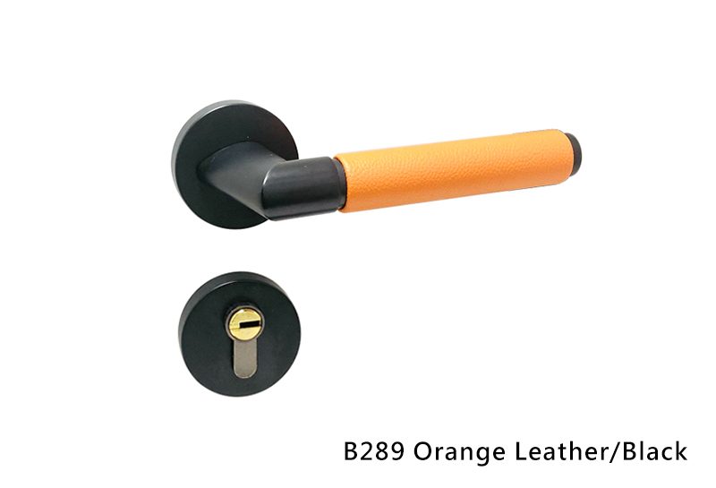 B289-Orange Leather-Black