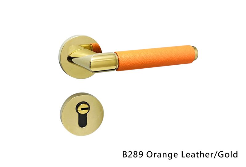 B289-Orange Leather-Gold